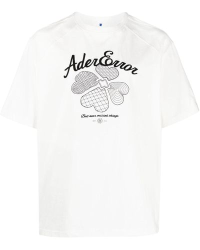 Adererror グラフィック Tシャツ - ホワイト