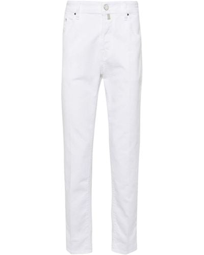 Jacob Cohen Scott Low-rise Straight-leg Jeans - White