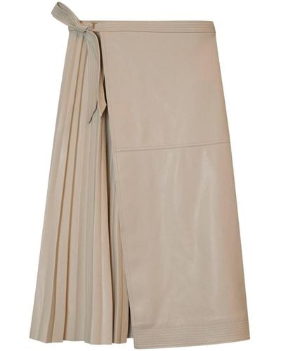 Jonathan Simkhai Mar Pleated-detailing Skirt - Natural