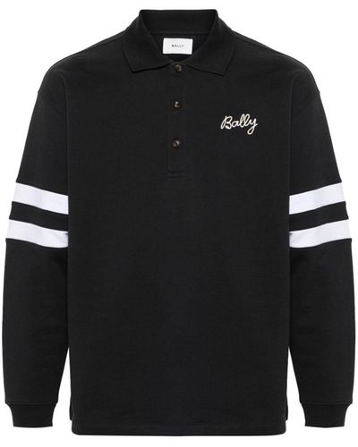 Bally Embroidered-logo Polo Shirt - Black