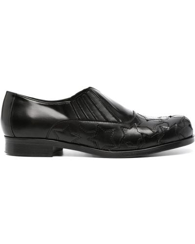 STEFAN COOKE 100 Stars Leather Loafers - Black