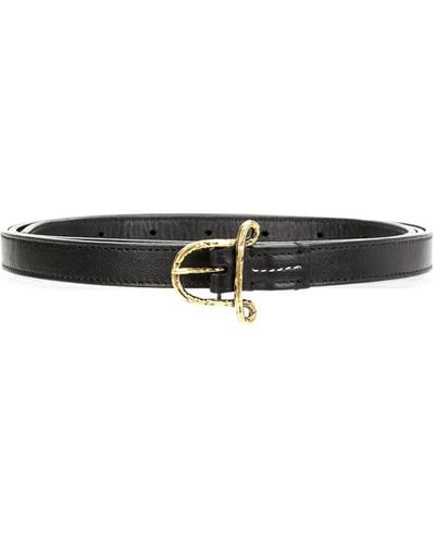 Altuzarra Ceinture fine à boucle A - Noir