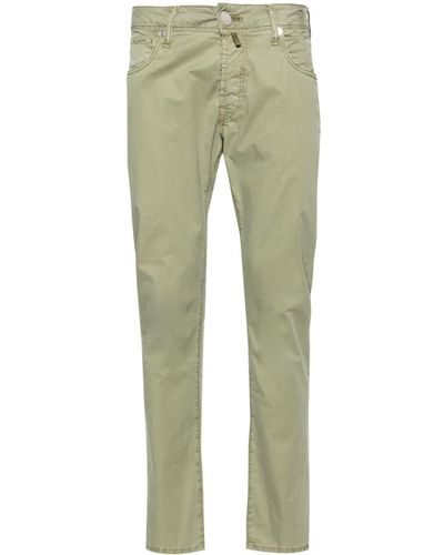 Incotex Low-rise Slim-fit Trousers - Green