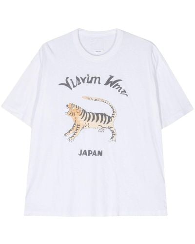 Visvim Tora T-Shirt mit grafischem Print - Weiß