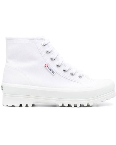 Superga High-top Lace-up Sneakers - White