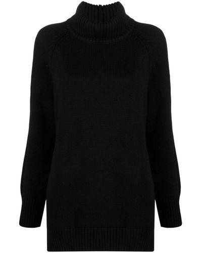 Societe Anonyme Roll-neck Virgin Wool Sweater - Black