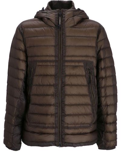 C.P. Company D. D. Shell Hooded Down Jacket - Brown