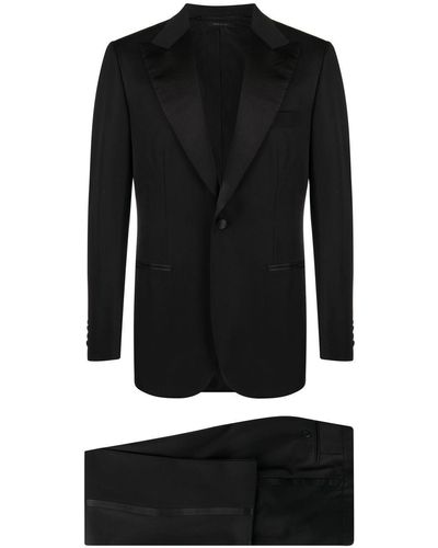 Brioni Single-breasted Smoking Suit - Black