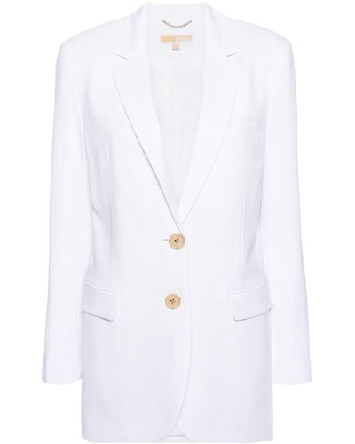 MICHAEL Michael Kors Single-breasted Blazer Jacket - White