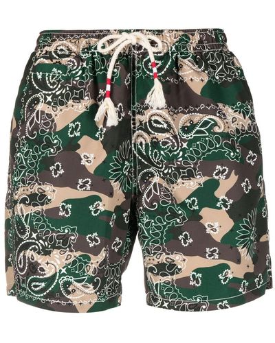Mc2 Saint Barth Men's Nylon Swim Shorts Brown