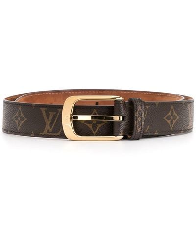 Louis Vuitton Cintura Ellipse con logo - Marrone