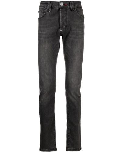 Philipp Plein Straight-leg Cut Jeans - Grey