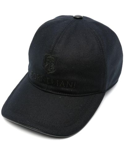 Corneliani Cappello da baseball con ricamo - Blu