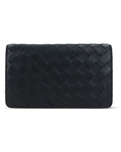 Bottega Veneta Intrecciato Leather Wallet - Zwart
