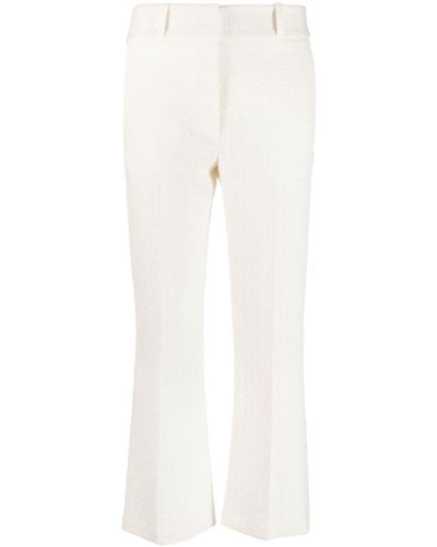 IRO Pantalon court à taille haute - Blanc