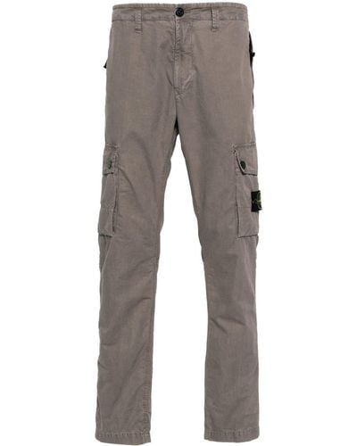 Stone Island Cotton Cargo Pants - Grey