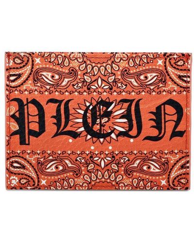Philipp Plein Gothic Plein カードケース - レッド