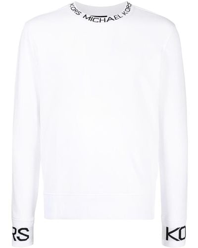 Michael Kors Logo-print Long-sleeved T-shirt - White