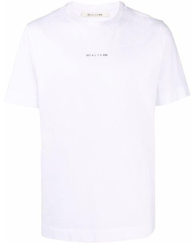 1017 ALYX 9SM Camiseta con estampado gráfico - Blanco