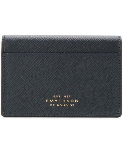 Smythson Snap Button Wallet - Zwart