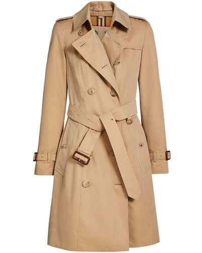 Burberry Trench-coat En Gabardine De Coton The Chelsea - Neutre