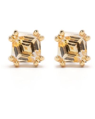 Swarovski Stilla Crystal Stud Earrings - Metallic