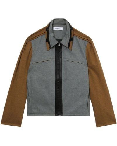 Kiko Kostadinov Ugo Panelled Shirt Jacket - Grey