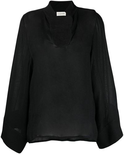 By Malene Birger Blusa a maniche lunghe - Nero