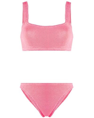 Hunza G Xandra Seersucker Bikini - Pink