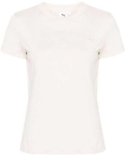 PUMA Embroidered-logo T-shirt - White