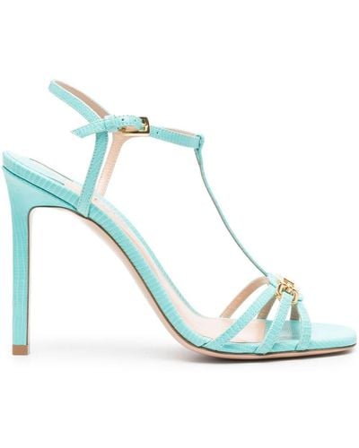 Tom Ford Whitney 105mm Leather Sandals - Blue