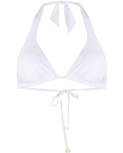 Dolce & Gabbana Triangle Bikini Top - White