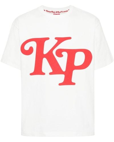 KENZO X Verdy T-Shirt mit Logo-Print - Weiß