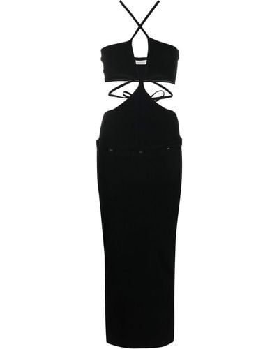 Christopher Esber Cutout-detail Fine Knit Dress - Black