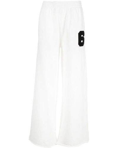 MM6 by Maison Martin Margiela Straight-leg Track Trousers - White