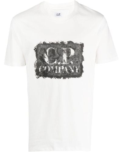 C.P. Company Logo-print Cotton T-shirt - Gray