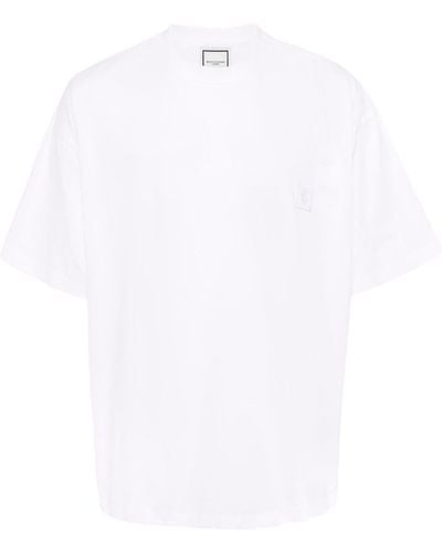 WOOYOUNGMI Graphic-print Cotton T-shirt - White