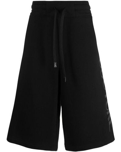 Versace Shorts Met Logoprint - Zwart