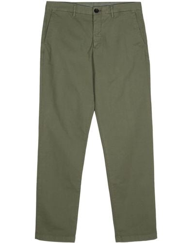 PS by Paul Smith Logo-embroidered Straight-leg Pants - Green