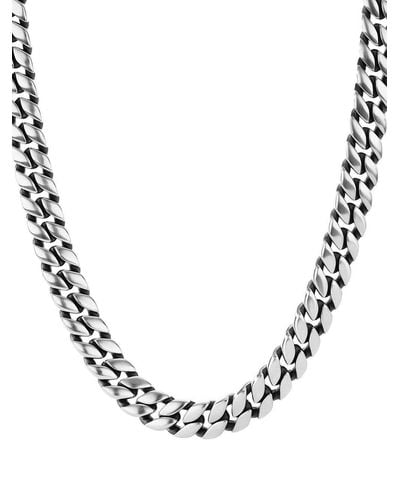 David Yurman 11.5mm Curb Chain Necklace - Metallic