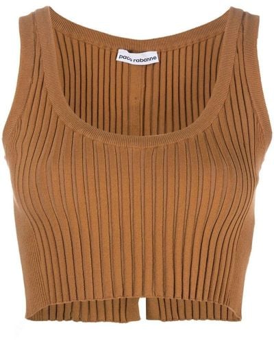 Rabanne Cropped Top - Bruin