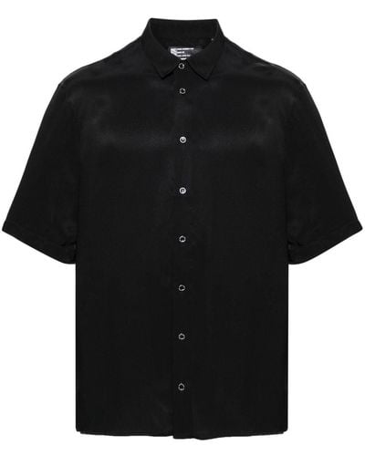 Patrizia Pepe Classic-collar Twill Shirt - Black