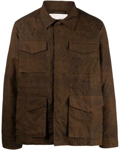 Forét Hike Field Cotton Jacket - Brown
