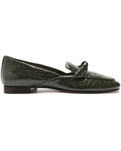 Alexandre Birman Clarita Belgian Leather Loafers - Black