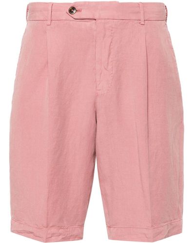 PT Torino Pleated Bermuda Shorts - Pink