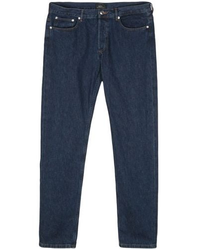 A.P.C. Petit New Standard Mid-rise Slim-fit Jeans - Blue