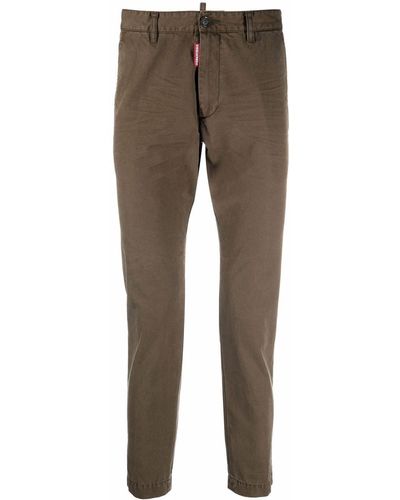 DSquared² Four-pocket Cotton Chinos - Green