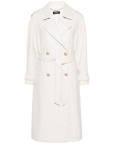 Liu Jo Double-breasted Trench Coat - White