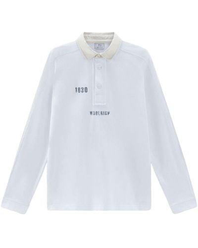 Woolrich Polo con stampa - Bianco