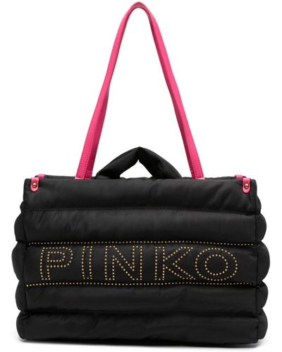 Pinko キルティング ハンドバッグ - ブラック